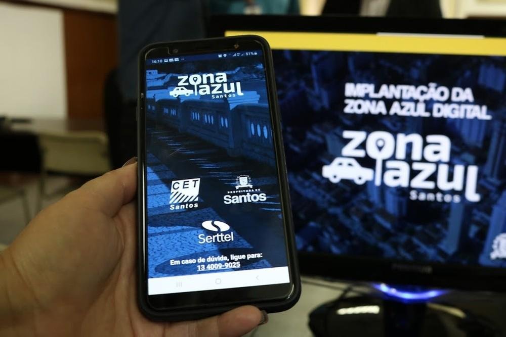 Transferência de créditos no app Zona Azul Santos deve ser feita na CET Transferência de créditos no app Zona Azul Santos deve ser feita na CET
